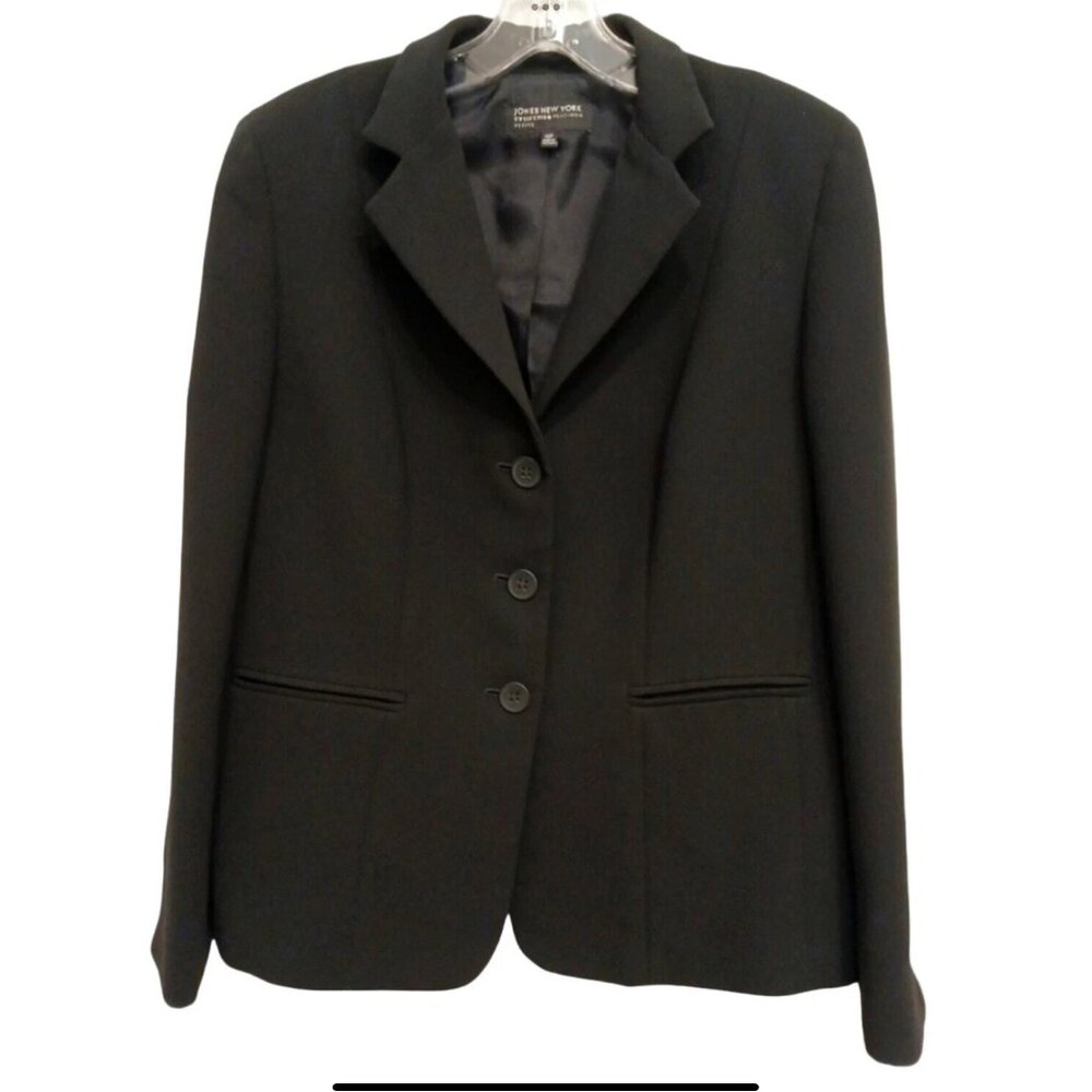 Jones, New York, Black Platinum Collection Prof. Womens Suit Blazer Size 18W